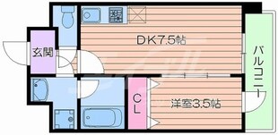 プロスパー江坂479の物件間取画像